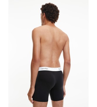 Calvin Klein Pack 3 Boxer Shorts - Algodo Preto Moderno