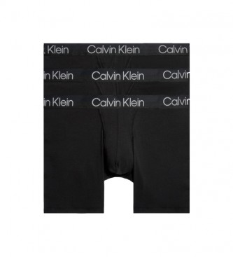 Calvin Klein Pacote de 3 Boxers Longos - Estrutura Moderna