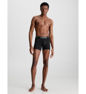 Calvin Klein Paket 3 dolgih pižamskih hlač - sodobna struktura