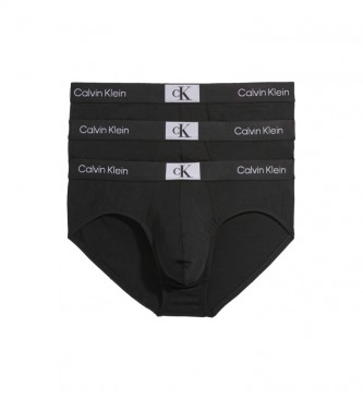 Calvin Klein Pacote de 3 Briefs - Ck96 preto