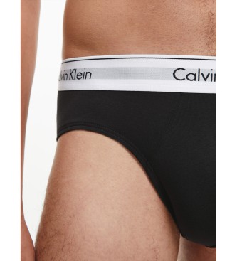 Calvin Klein Zestaw 3 sztuk majtek - nowoczesna bawełna szara, biała, czarna