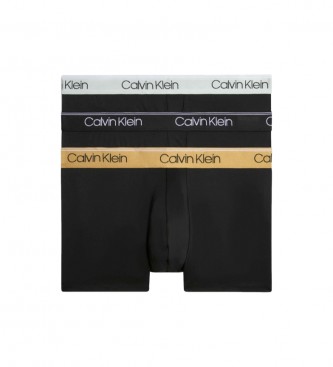 Calvin Klein Pack De 3 Bóxers Tiro Bajo negro