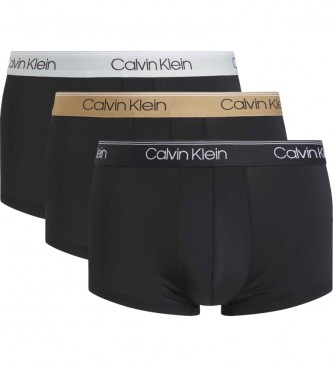 Calvin Klein Lot de 3 caleçons taille basse noir