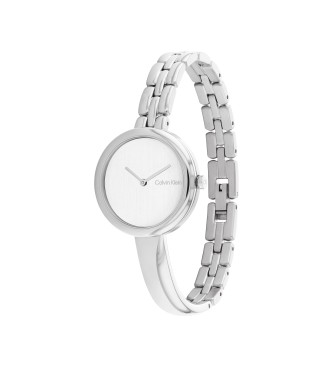 Calvin Klein Silver Bangled analogue watch