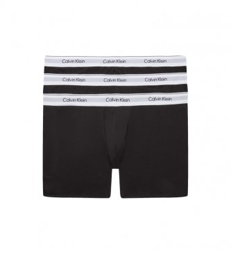 Calvin Klein Pacote de 3 calções de boxer grandes - algodão preto