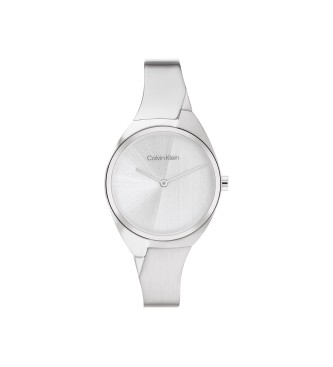Calvin Klein Uroczy posrebrzany zegarek analogowy