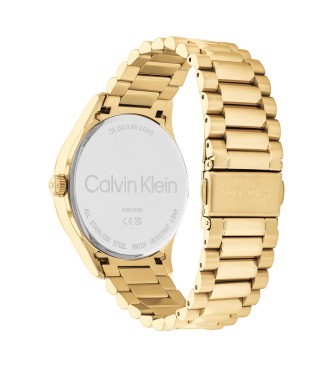 Calvin Klein Relgio crongrafo analgico banhado a ouro Ck Iconic