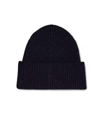 Calvin Klein Bonnet tricot en cachemire et laine mlangs noir