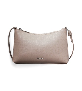 Calvin Klein Convertible Logo-Messenger-Tasche grau