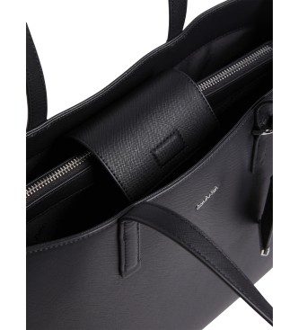 Calvin Klein Saffiano tygvska svart