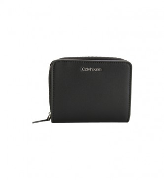 Calvin Klein Cartera monedero Ck Must Z/A Wallet W/Flap negro