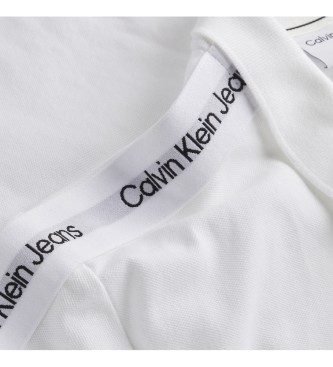 Calvin Klein Polo Contrast Tape blanco