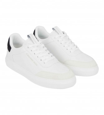 Calvin Klein Cupsole Casual Leather Sneakers blanc