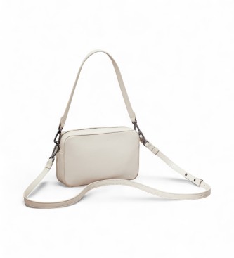 Calvin Klein Quiltet skuldertaske med beige flap