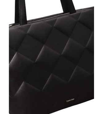 Calvin Klein Diamentowa torba shopper w kolorze czarnym