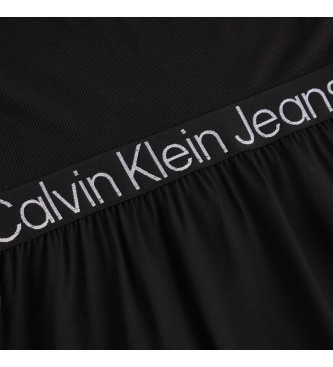 Calvin Klein Logotipo do Vestido Elastico preto