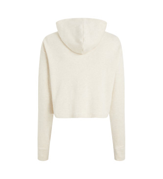 Calvin Klein Sweat  capuche fait maison avec capuche et fermeture clair - Modern Terry beige