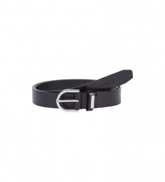 Calvin Klein Cinturn de Piel Round negro