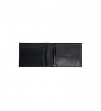 Calvin Klein Cartera dePiel con Compartimento Billetes Y Monedero negro -9c12,5c1cm-