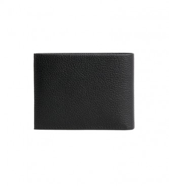 Calvin Klein Triple Folded Leather Wallet With Black Rfid -9,5x12,8x2,5cm