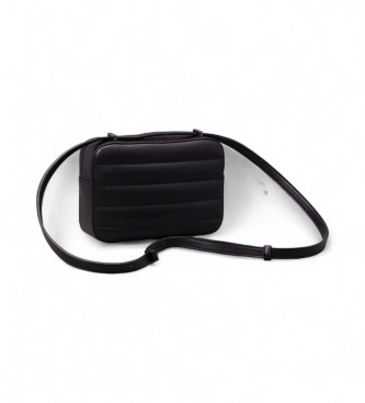 Calvin Klein Padded shoulder bag with flap black