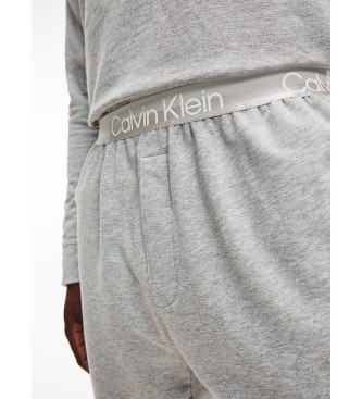 Calvin Klein Spodnie Jogger Modern Structure w kolorze szarym
