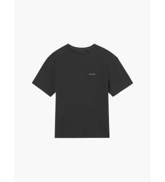 Calvin Klein T-shirt moderna in cotone nera
