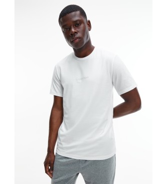 Calvin Klein T-shirt struttura moderna bianca