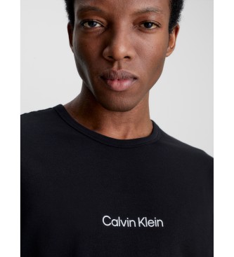 Calvin Klein T-shirt Estrutura moderna preta