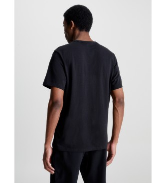 Calvin Klein T-shirt Estrutura moderna preta