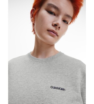 Calvin Klein Felpa moderna grigia in cotone