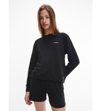 Calvin Klein Sweat-shirt en coton moderne noir