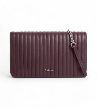 Calvin Klein Mini Line maroon shoulder bag