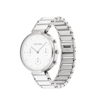 Calvin Klein Minimalistisk analogt ur med T-bar hvid