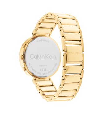 Calvin Klein Zegarek analogowy z minimalistycznym paskiem w kolorze białym