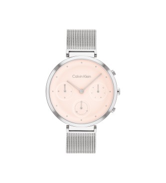 Calvin Klein Analogt minimalistisk pink ur med T-bar