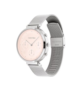 Calvin Klein Analoog Minimalistisch T-Bar roze horloge