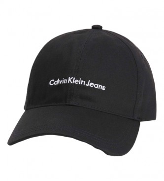 Calvin Klein Logo cap i kologisk bomuld sort