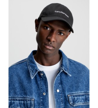 Calvin Klein Organic Cotton Logo Cap zwart
