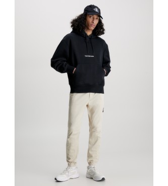 Calvin Klein Hooded Sweatshirt with Logo black