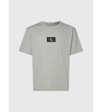 Calvin Klein T-shirt en coton biologique Ck96 gris