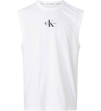 Calvin Klein Biała koszulka monologowa