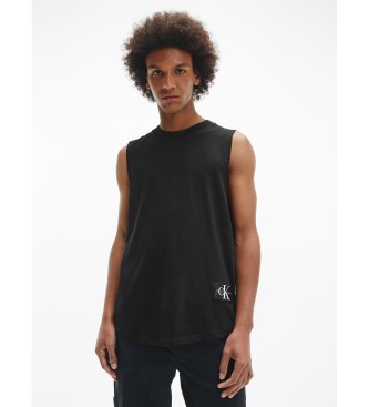 Calvin Klein T-shirt nera con monologo distintivo
