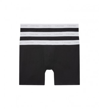 Calvin Klein 3 pakker store boksershorts - Stretch Cotton Black