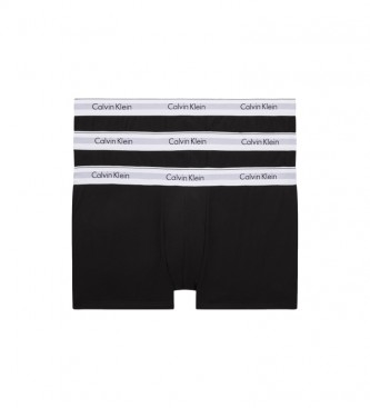 Calvin Klein Pacote de 3 cuecas grandes - Algodo preto moderno