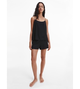 Calvin Klein Czarne szorty od piżamy