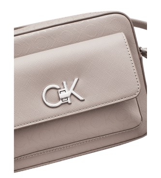 Calvin Klein Borsa a tracolla logo beige