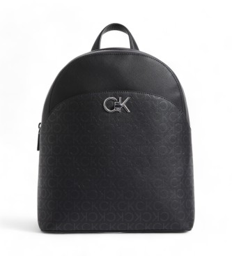 Calvin Klein Runder Rucksack mit schwarzem Logo