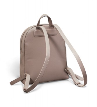 Calvin Klein Mochila redonda con logo beige