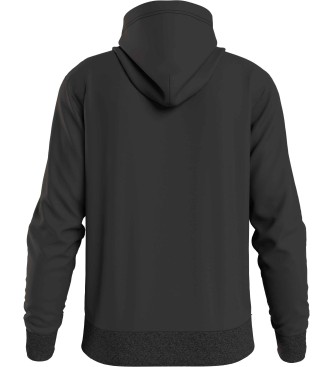 Calvin Klein tervunnen polyester Sweatshirt med huva Svart
